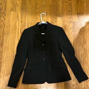 R.J classics,black,size 0S youth riding jacket
